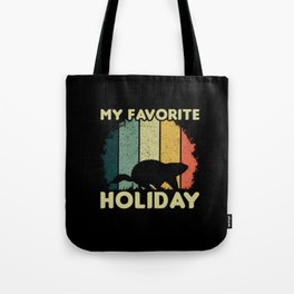 Vintage Groundhog Favorite Holiday Groundhog Day Tote Bag