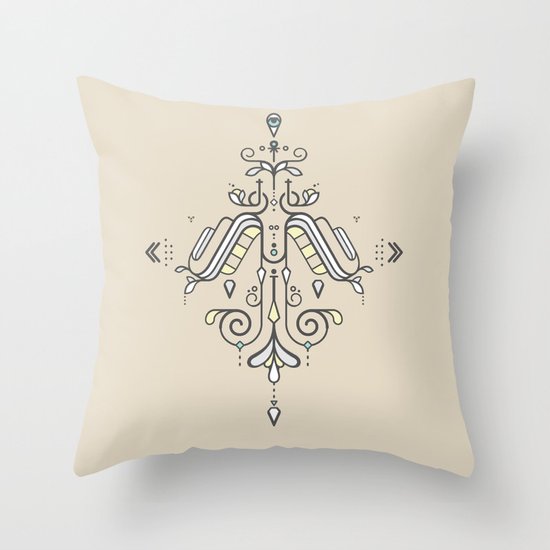 TIOH THREE Throw Pillow