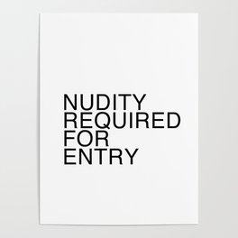 Nudity Required Poster
