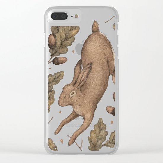The Hare and Oak Clear iPhone Case