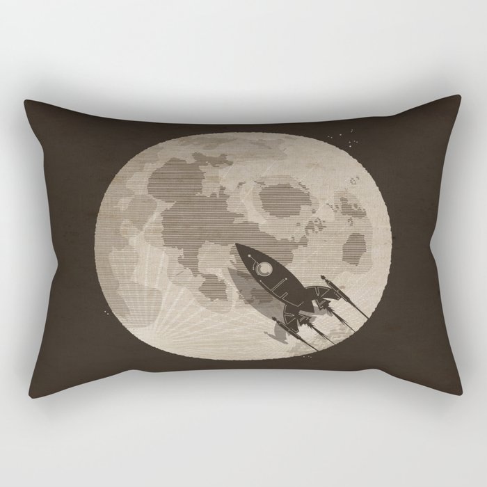 Around the Moon Rectangular Pillow