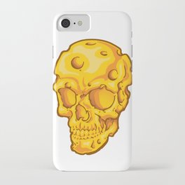 Cheesehead Skull iPhone Case