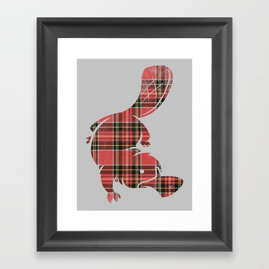 Plaidapus delux Framed Art Print
