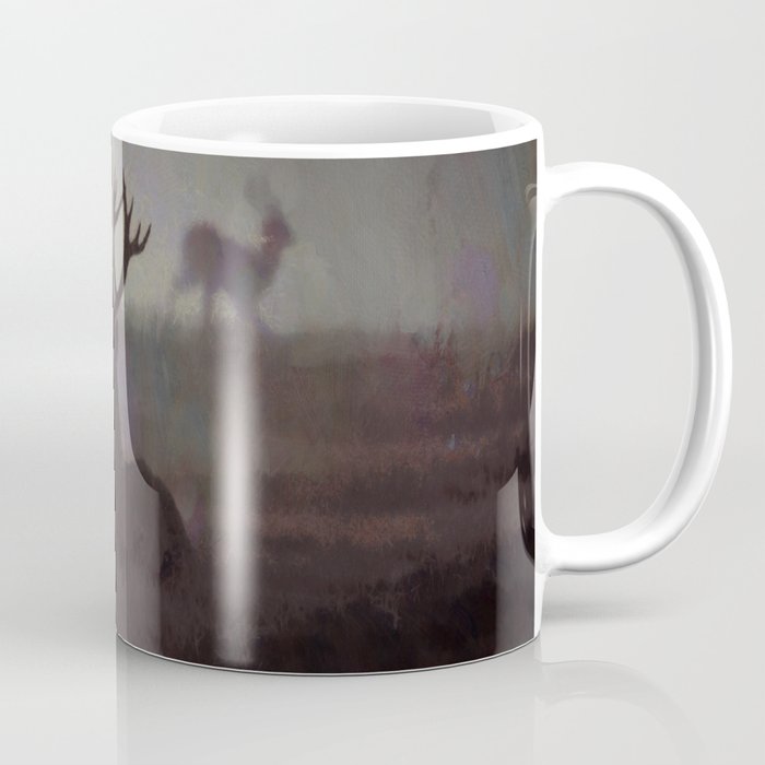 Silhouette Of A Highland Stag Coffee Mug