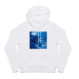ElvenKing of Deep Waters and Good Fortune Hoody | Magic, Blue, Fish, Acrylic, Fortune, Painting, Fantasy, Water, Luck 
