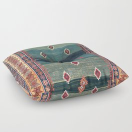 Sivas Antique Turkish Niche Kilim Print Floor Pillow