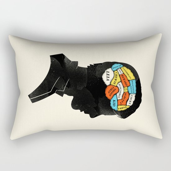 Han Phrenology Rectangular Pillow