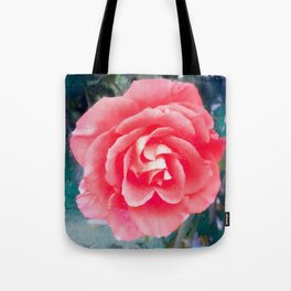 Emerald pink rose Tote Bag