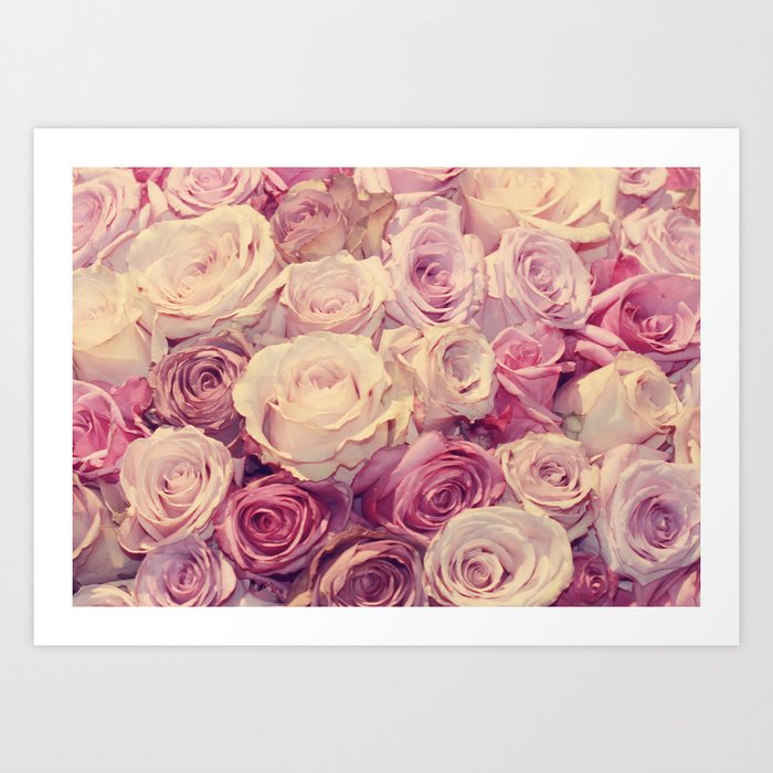 Bed of Roses Art Print