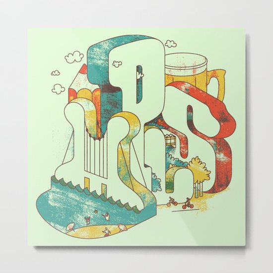 Locals Only - Minneapolis Metal Print