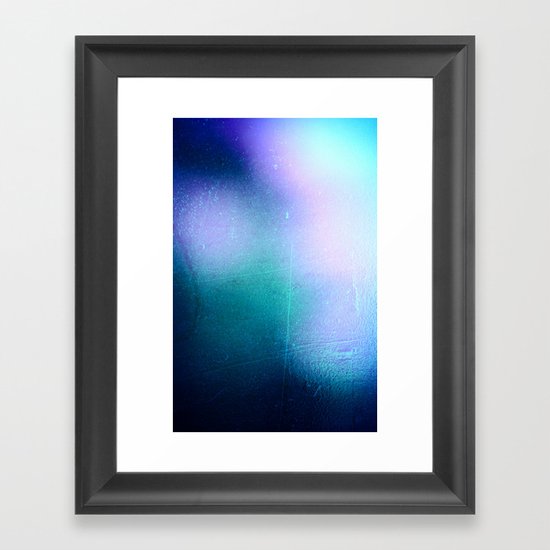 BLUE SPACE Framed Art Print