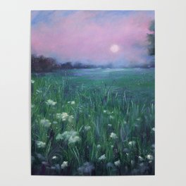 Twilight Soft Pastel Painting Poster