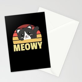 Kawaii Cat Cute Manga Anime Cats Retro Meowy Stationery Card