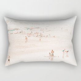 At the beach ten (part one of a diptych) - Minimal Beach - Ocean Sea photography Rectangular Pillow