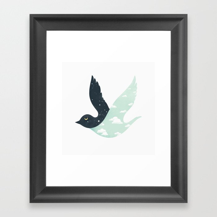 Bipolar Bird Framed Art Print