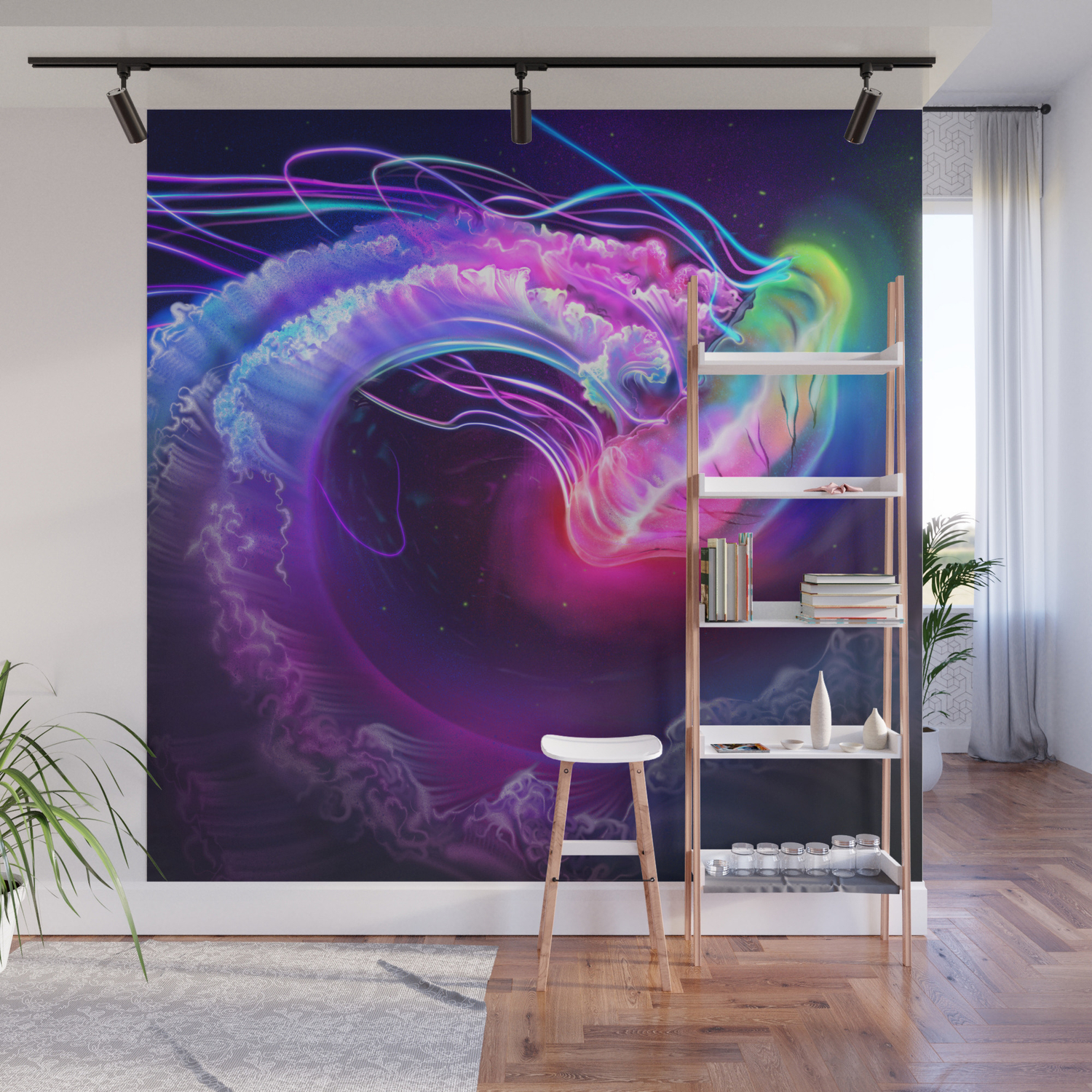 Removable Wall Art Mural 18x24 Scott Campbells Hovering Spotted Jelly 3 
