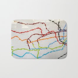London Lego Underground Map Bath Mat