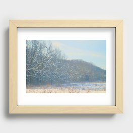 Heather Valley Tree-line Recessed Framed Print