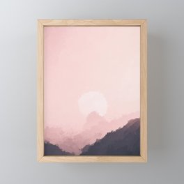 Pinky Mood Framed Mini Art Print