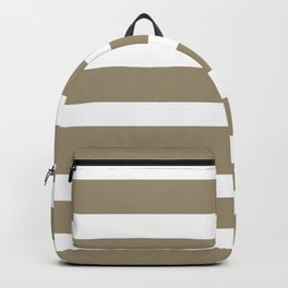 Brown Kraft Strips on White Background Backpack