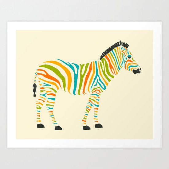 Zebra Art Print