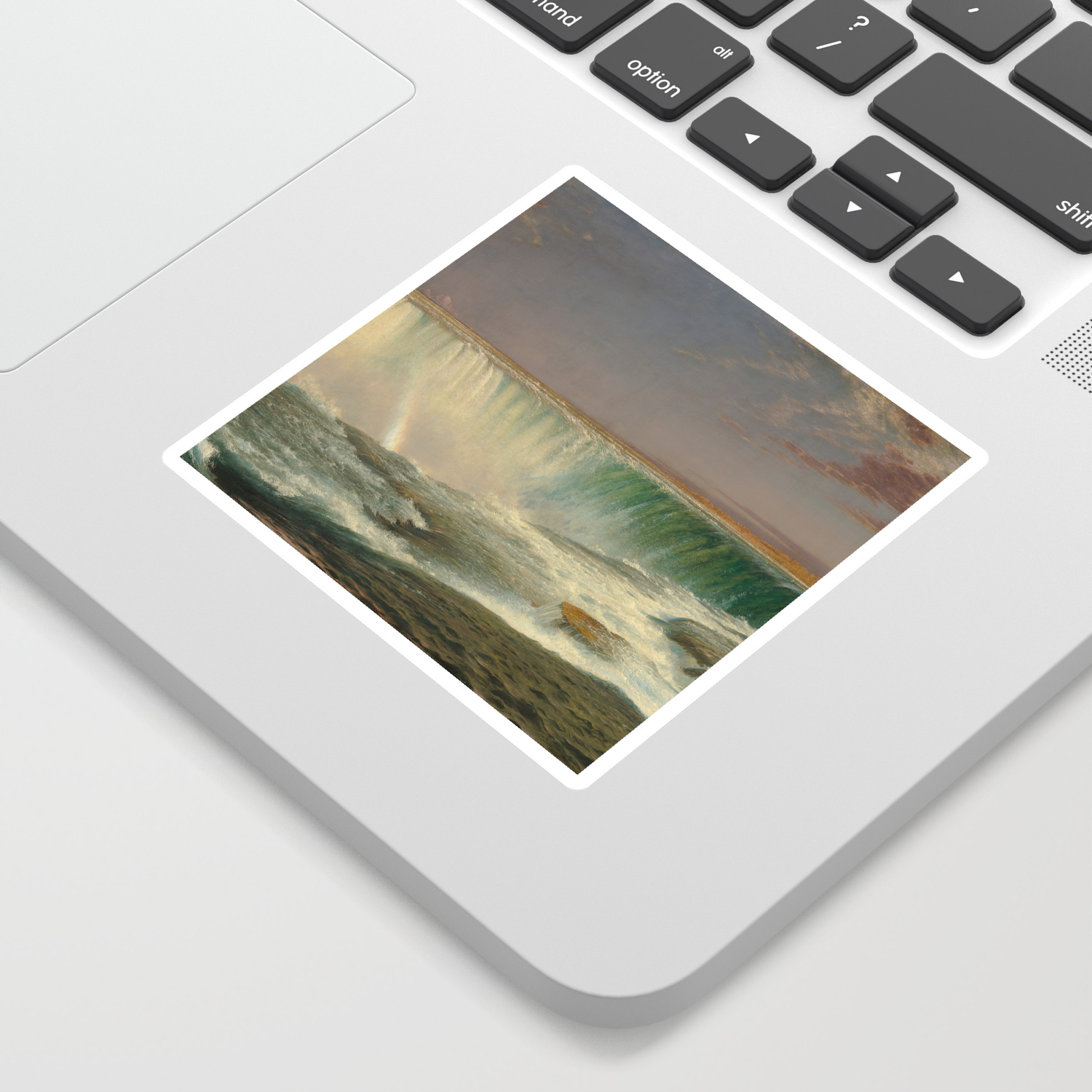 Frederic Edwin Church Niagara 1857 Painting Sticker By Podartist