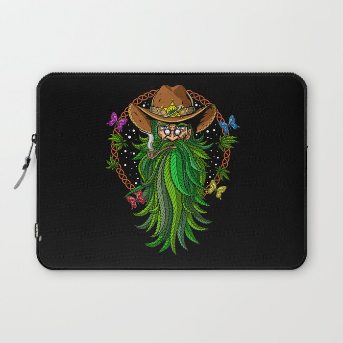 Weed Stoner Cowboy Laptop Sleeve