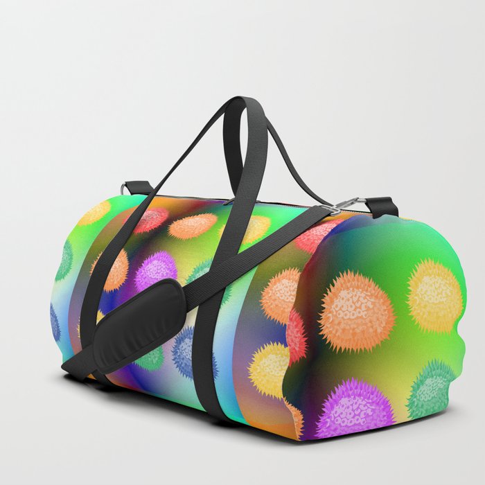 Colorful Jack Fruit on an Abstract Background Duffle Bag