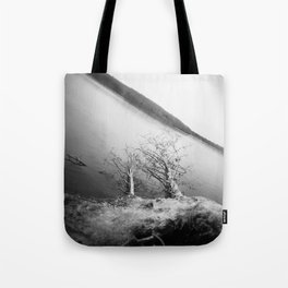 Lopsided Landscape - Black and White Film Photograph Tote Bag
