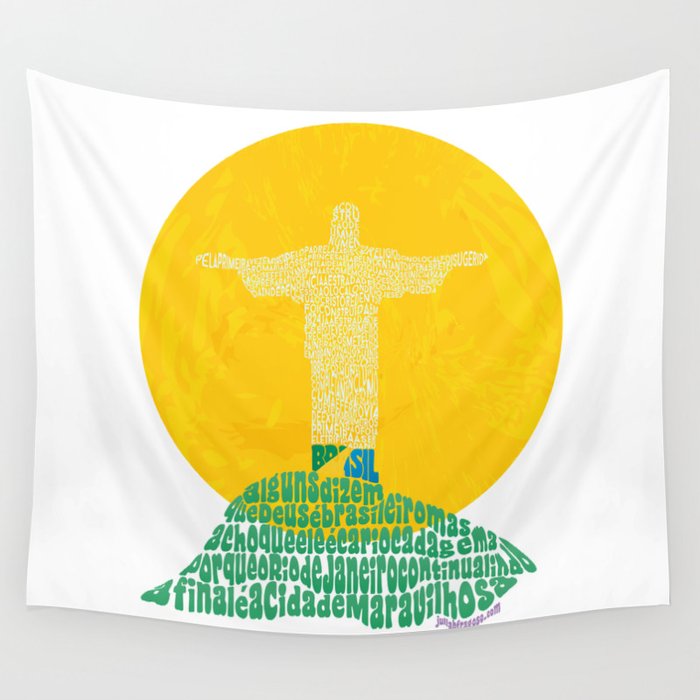 Cristo Redentor - Rio de Janeiro Wall Tapestry by Julia Braga  Society6