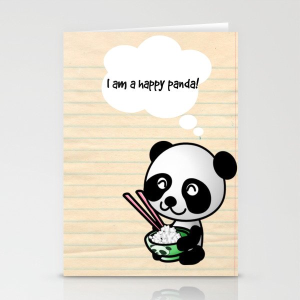 Happy Panda Stationery Cards