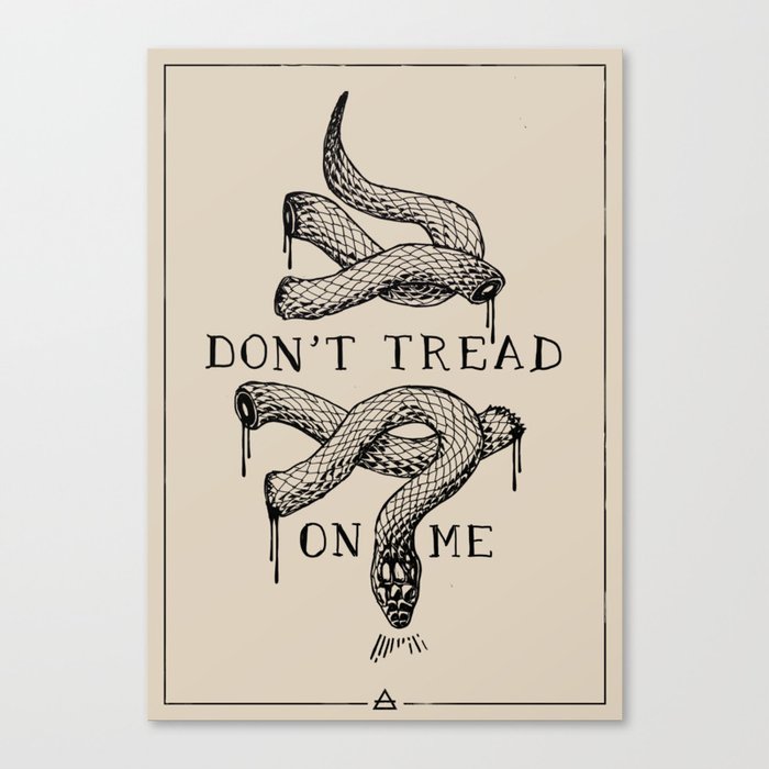 don't tread on me Canvas Print.