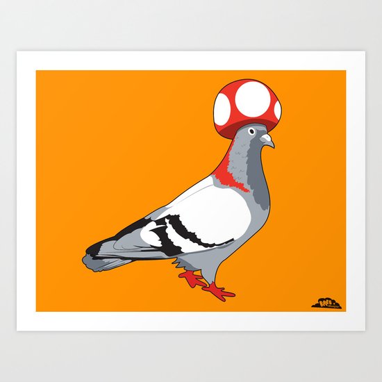 Pigeon Toad. Art Print