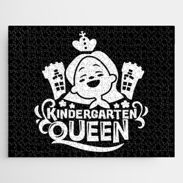 Kindergarten Queen Cute Kids Girly Slogan Jigsaw Puzzle