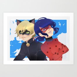 miraculous ladybug art prints for any decor style society6