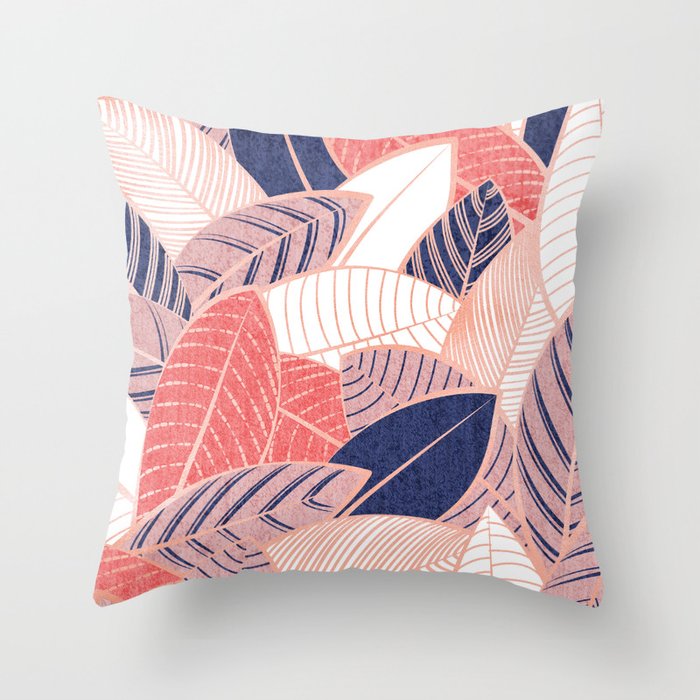 Blush and 2025 blue throw pillows
