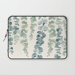 Watercolor Eucalyptus Leaves Laptop Sleeve