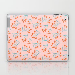 Pink and orange berries Laptop Skin