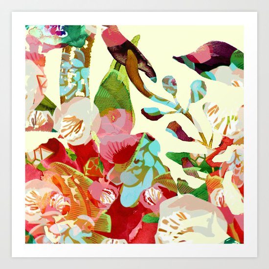 clown floral Art Print