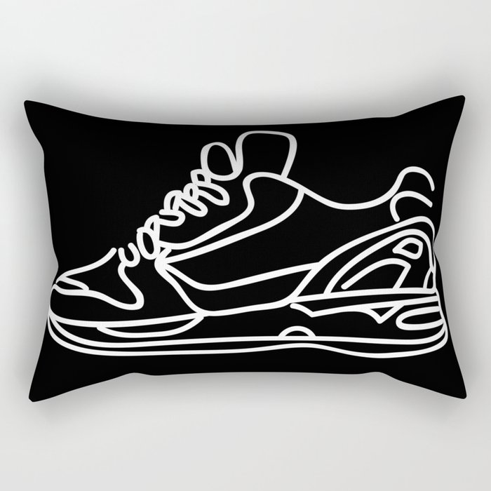Sneakers Outline #2 Rectangular Pillow