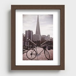 San Francisco Bike Recessed Framed Print