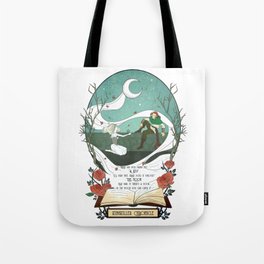 Kingkiller Chronicle Moon Key Quote Tote Bag