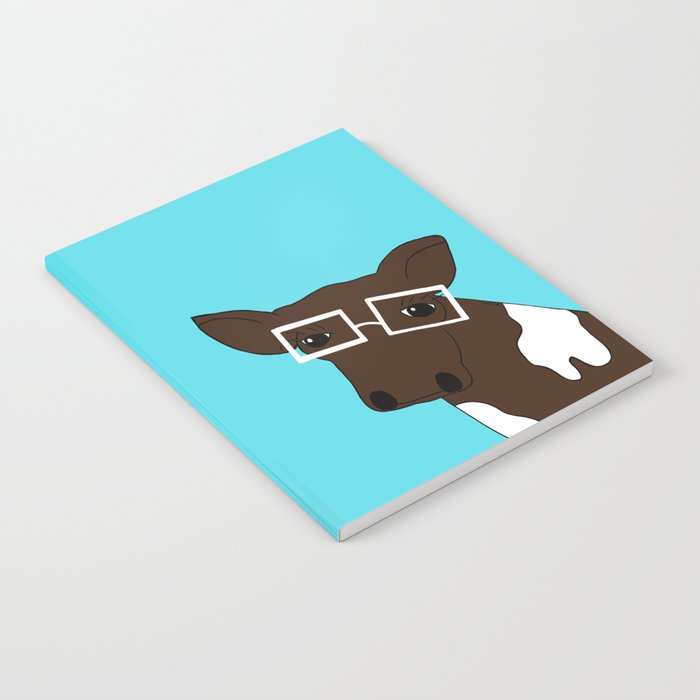 Matilda the Hipster Cow Notebook