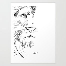 The Lord is a Lion Art Print