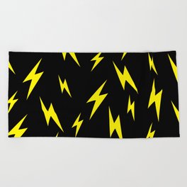 Lightning bolt pattern Beach Towel