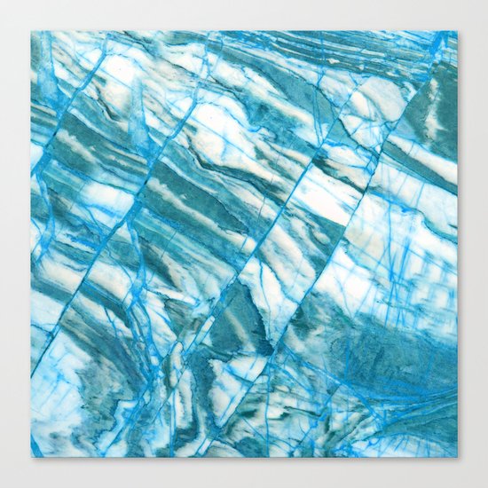 Blue marble Canvas Print