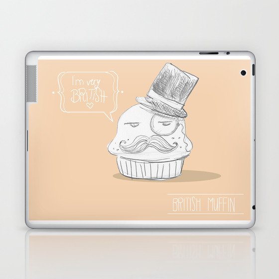 british muffin Laptop & iPad Skin