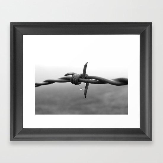 Barbed Framed Art Print
