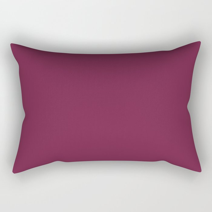 True Wine Red Rectangular Pillow