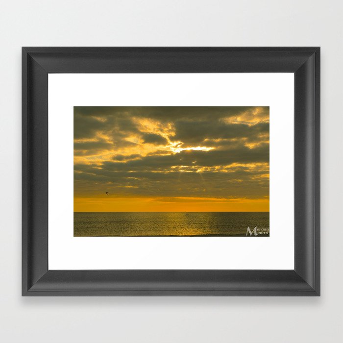 Beach Sunset 1 Framed Art Print